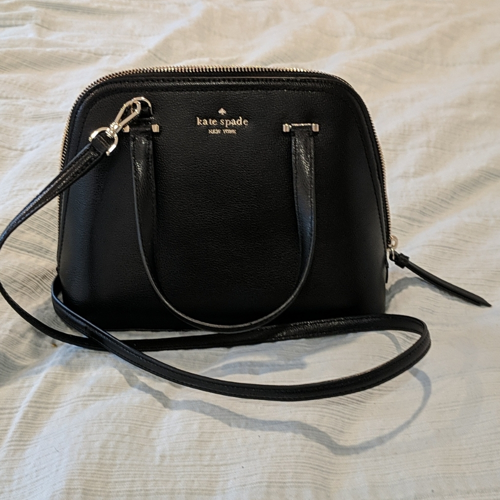 NWT Kate Spade black patterson drive satchel